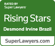Rated by Super Lawyers | Rising Stars | Desmond Irvine Brazil | SuperLawyers.com